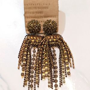 Champagne Waterfall Drop Earrings
